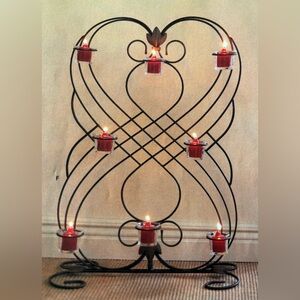 Elegant partylite heritage floor stand sconce Metal Candle Holder rare retired